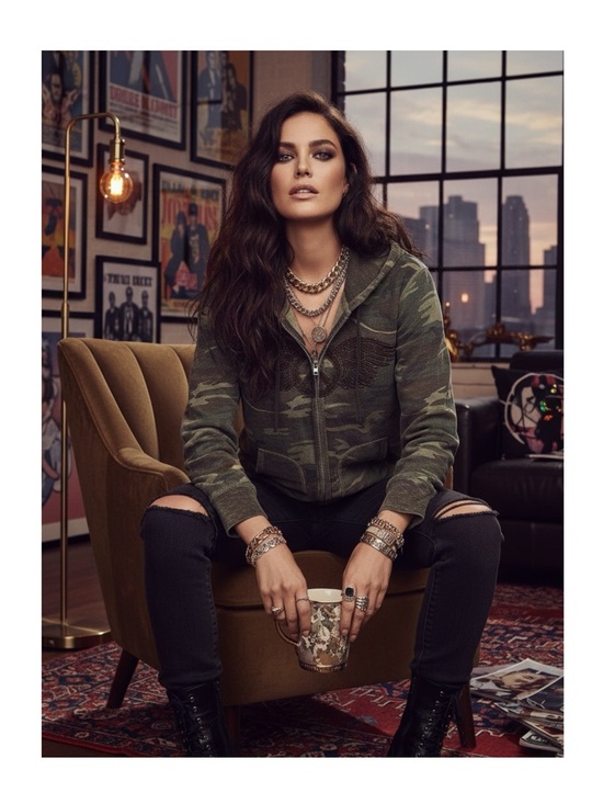 Lucky Brand Tops - VHTF: new Lucky Brand シ Embroidered Winged Peace Sign Zip Hoodie Sweatshirt シ S